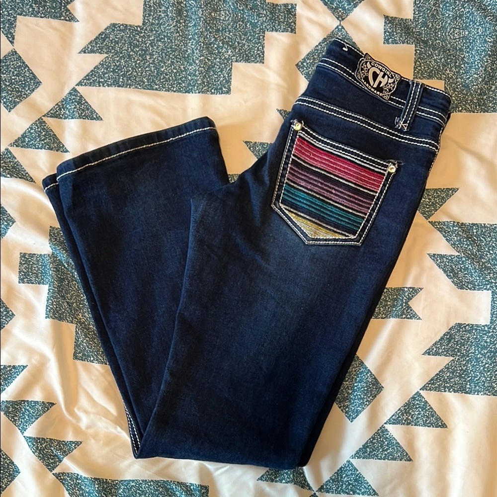 Girls Cowgirl Hardware Jeans
